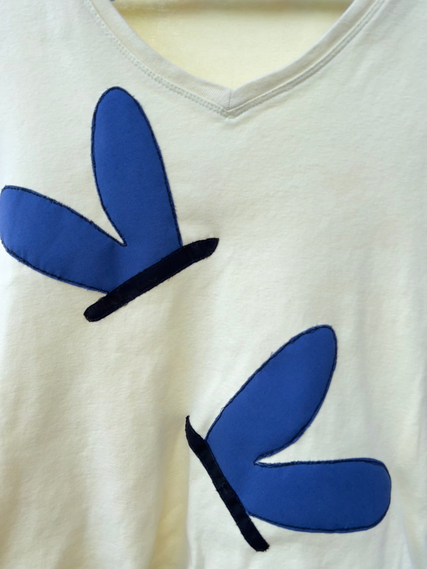 Butterfly V-Neck Top (S)