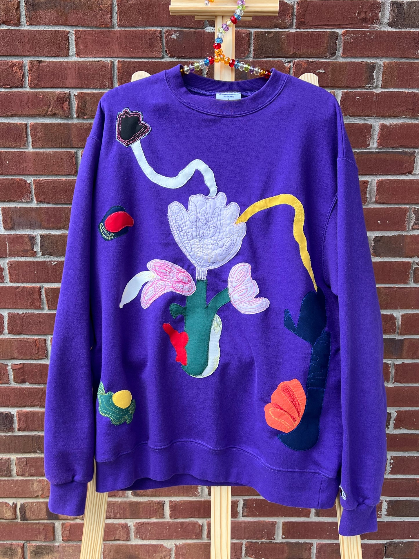 Floral Abstract Sweatshirt (L)